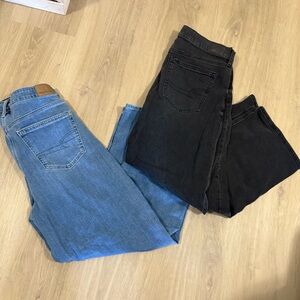American Eagle wide leg jeans - 8S and 6S